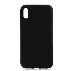 Apple iPhone X Kılıf Sima Tech Siyah Silikon Kapak - 1