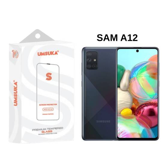 Galaxy Samsung A12 Cam Umsuka 2.5D Normal Ekran Koruyucu Cam