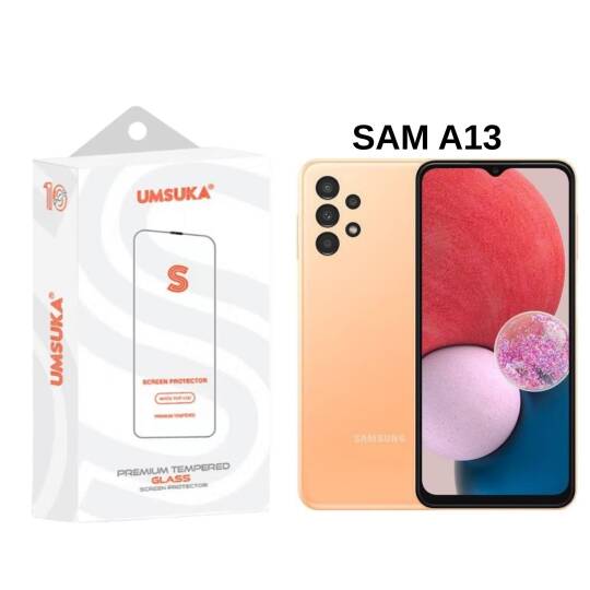 Galaxy Samsung A13 Cam Umsuka 2.5D Normal Ekran Koruyucu Cam