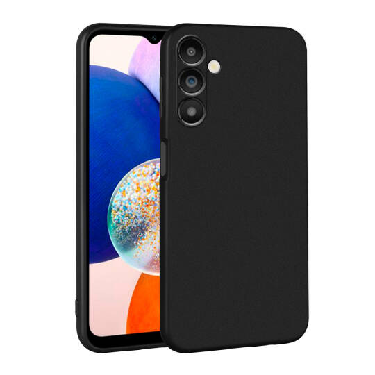 Galaxy Samsung A14 Kılıf Sima Tech Siyah Silikon Kapak