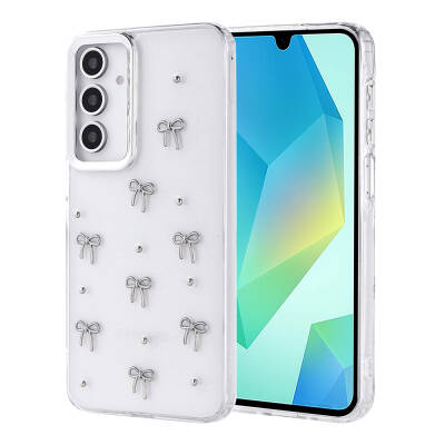 Galaxy Samsung A16 / A26 Kılıf Sima Tech Simli Desenli Şeffaf Kapi Kapak - 1