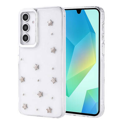 Galaxy Samsung A16 / A26 Kılıf Sima Tech Simli Desenli Şeffaf Kapi Kapak - 2