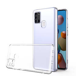 Galaxy Samsung A21S Kılıf Sima Tech Şeffaf Silikon Kapak