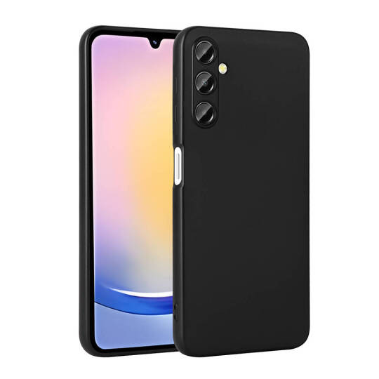 Galaxy Samsung A25 Kılıf Sima Tech Siyah Silikon Kapak
