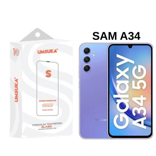 Galaxy Samsung A34 Cam Umsuka 2.5D Normal Ekran Koruyucu Cam