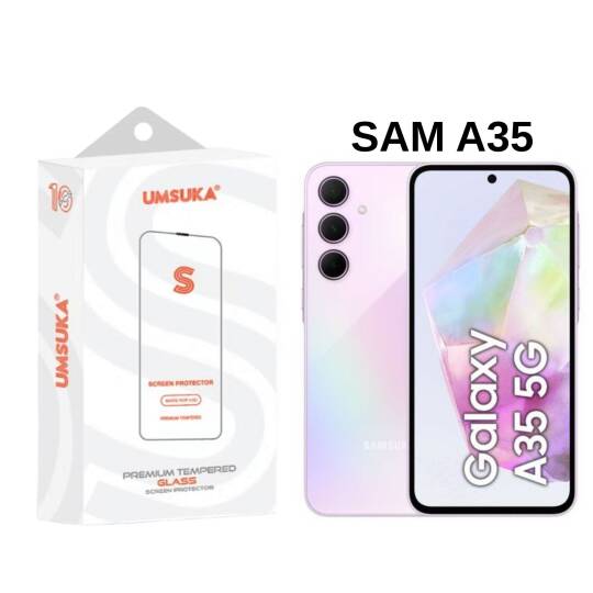 Galaxy Samsung A35 Cam Umsuka 2.5D Normal Ekran Koruyucu Cam