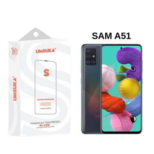 Galaxy Samsung A51 Cam Umsuka 2.5D Normal Ekran Koruyucu Cam