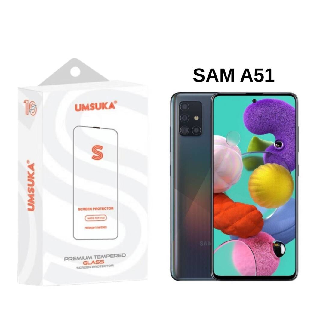 Galaxy Samsung A51 Cam Umsuka 2.5D Normal Ekran Koruyucu Cam - 1