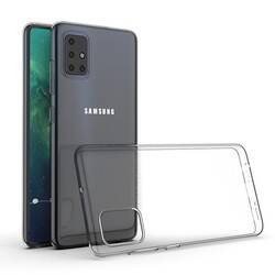 Galaxy Samsung A51 Kılıf Sima Tech Şeffaf Silikon Kapak - 1