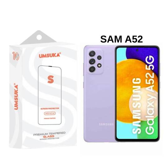 Galaxy Samsung A52 Cam Umsuka 2.5D Normal Ekran Koruyucu Cam