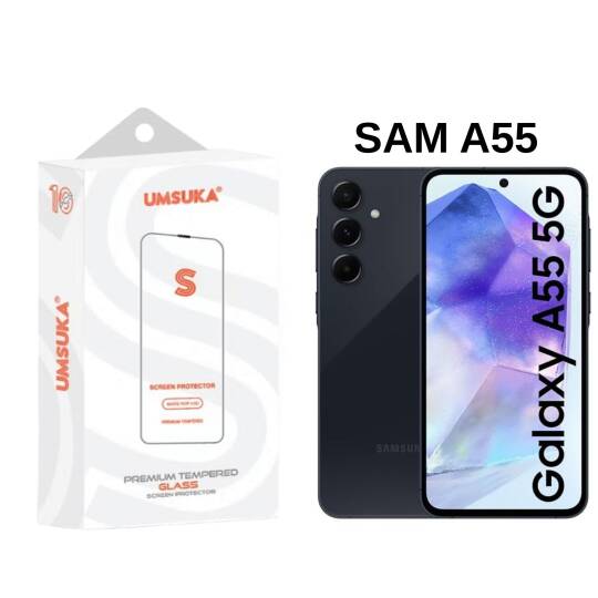 Galaxy Samsung A55 Cam Umsuka 2.5D Normal Ekran Koruyucu Cam