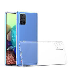 Galaxy Samsung A71 Kılıf Sima Tech Şeffaf Silikon Kapak - 1