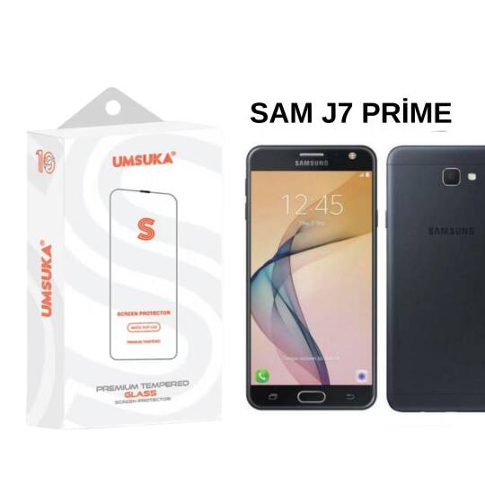 Galaxy Samsung J7 Prime Cam Umsuka 2.5D Normal Ekran Koruyucu Cam