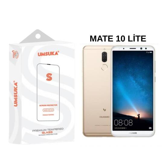 Huawei Mate 10 Lite Cam Umsuka 2.5D Normal Ekran Koruyucu Cam