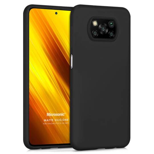 Xiaomi Poco X3 Pro Kılıf Sima Tech Siyah Silikon Kapak