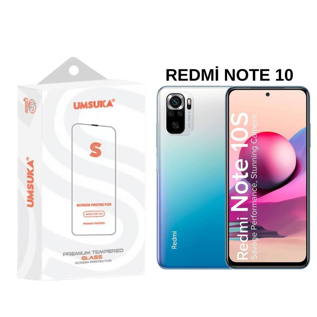Xiaomi Redmi Note 10 Cam Umsuka 2.5D Normal Ekran Koruyucu Cam - 1