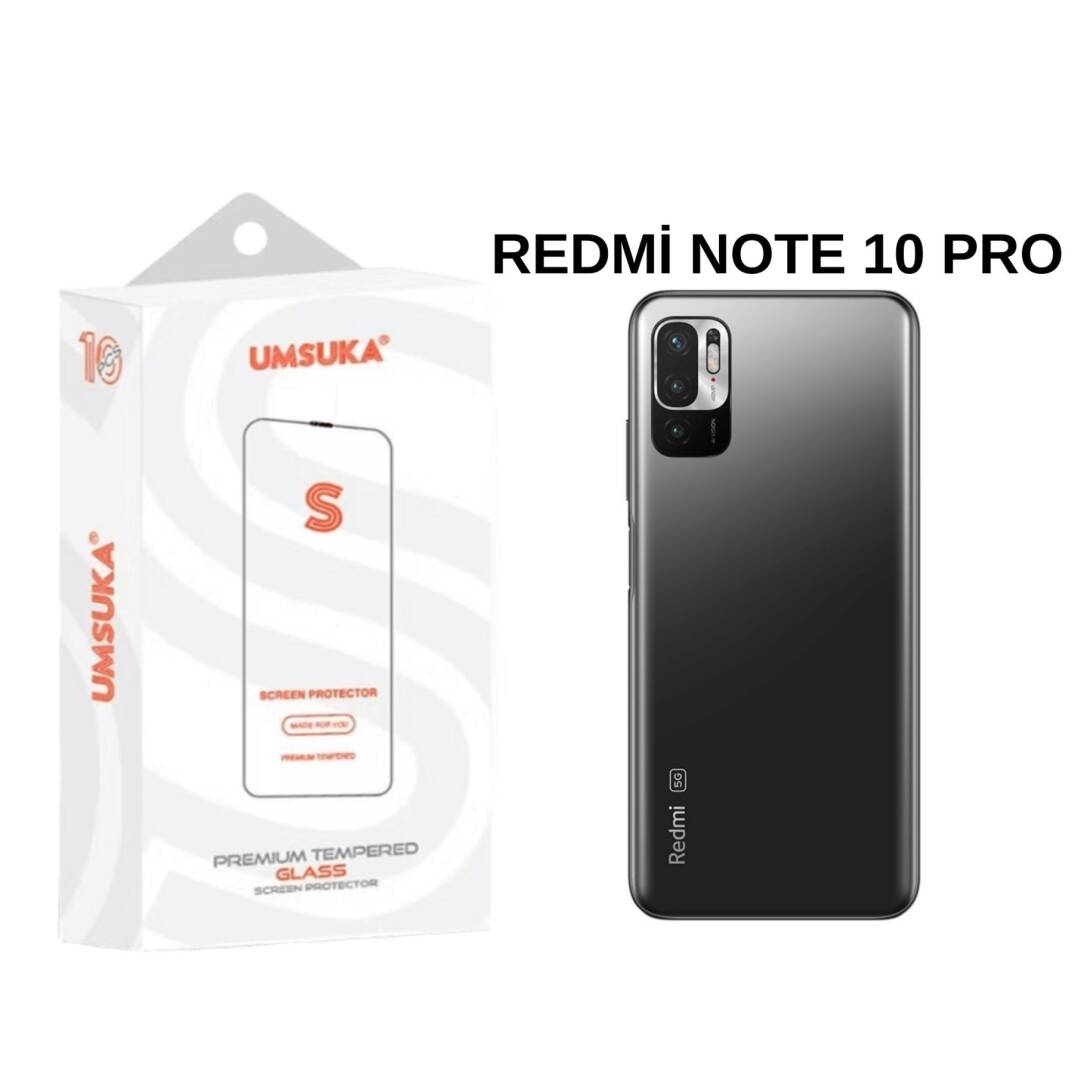 Xiaomi Redmi Note 10 Pro Cam Umsuka 2.5D Normal Ekran Koruyucu Cam - 1