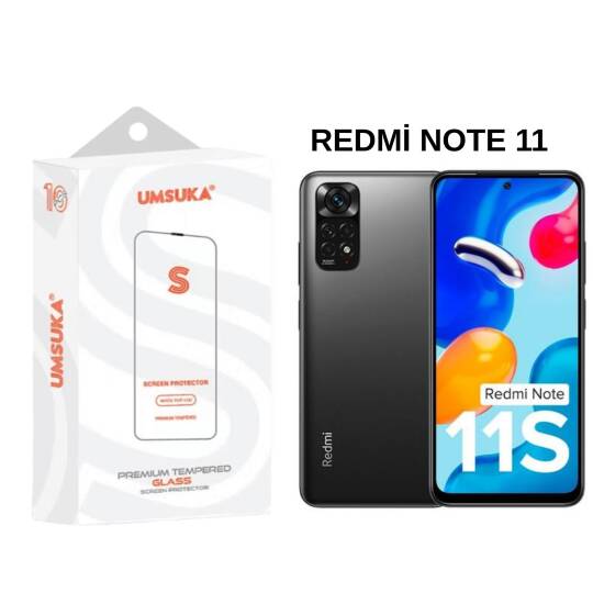 Xiaomi Redmi Note 11 Cam Umsuka 2.5D Normal Ekran Koruyucu Cam