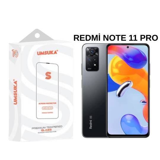 Xiaomi Redmi Note 11 Pro Cam Umsuka 2.5D Normal Ekran Koruyucu Cam