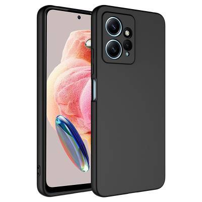 Xiaomi Redmi Note 12 4G Kılıf Sima Tech Siyah Silikon Kapak