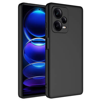 Xiaomi Redmi Note 12 Pro Plus Sima Tech Siyah Silikon Kapak - 1