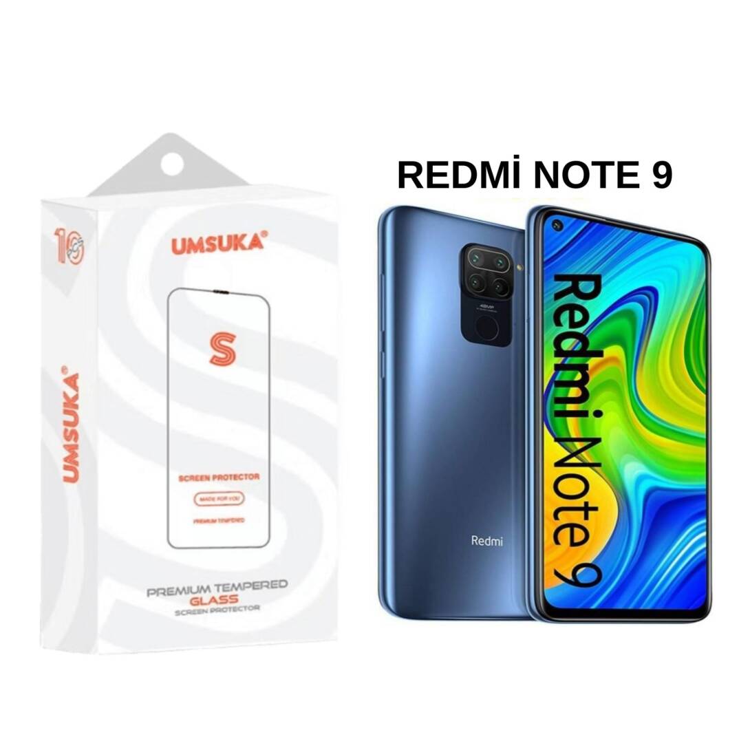 Xiaomi Redmi Note 9 Cam Umsuka 2.5D Normal Ekran Koruyucu Cam - 1